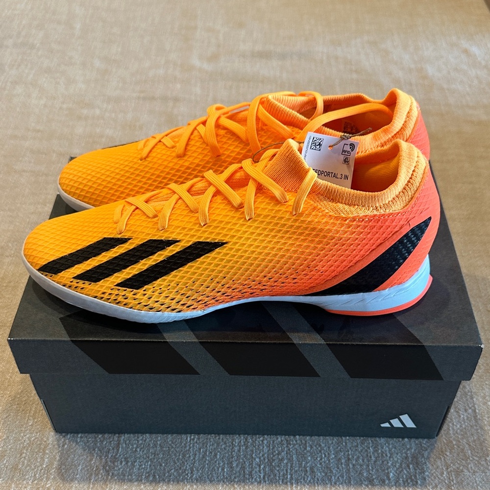 Adidas Men's Orange Indoor soccer shoes